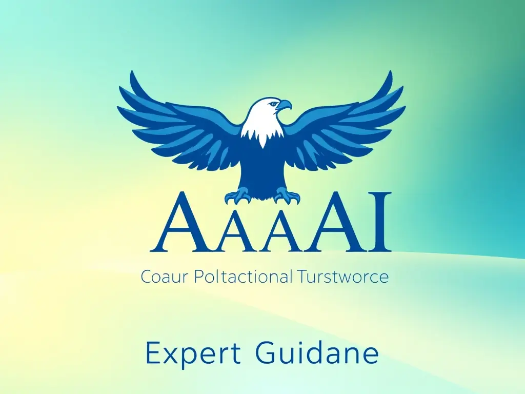 A digital illustration of the American Academy of Allergy, Asthma & Immunology (AAAAI) logo, representing expert guidance and resources for allergy-related conditions, set against a teal and yellow background.